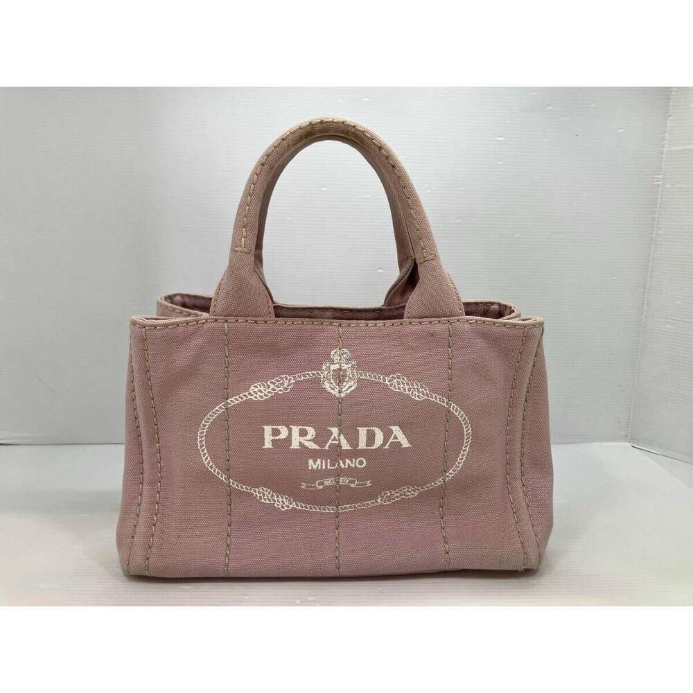 PRADA handbag pink Canapa shoulder strap